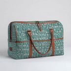 Mongoose Weekender Bag in Seeds Green-Natural