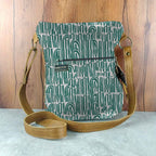 Mongoose Pouch Bag in Seeds Green-Natural