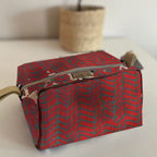 Mongoose Toiletry Bag in Fishbone Blue-Brick