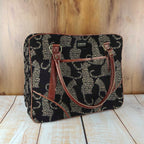 Mongoose Large Day Bag in Leopard Natural-Black