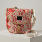 Mongoose Pom Pom Bag in Fynbos Red-Natural