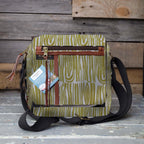 Mongoose Passport Cross Body Bag in Seeds Lemon-Natural