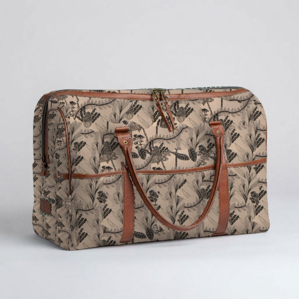 Mongoose Weekender Bag in Fynbos Charcoal-Natural