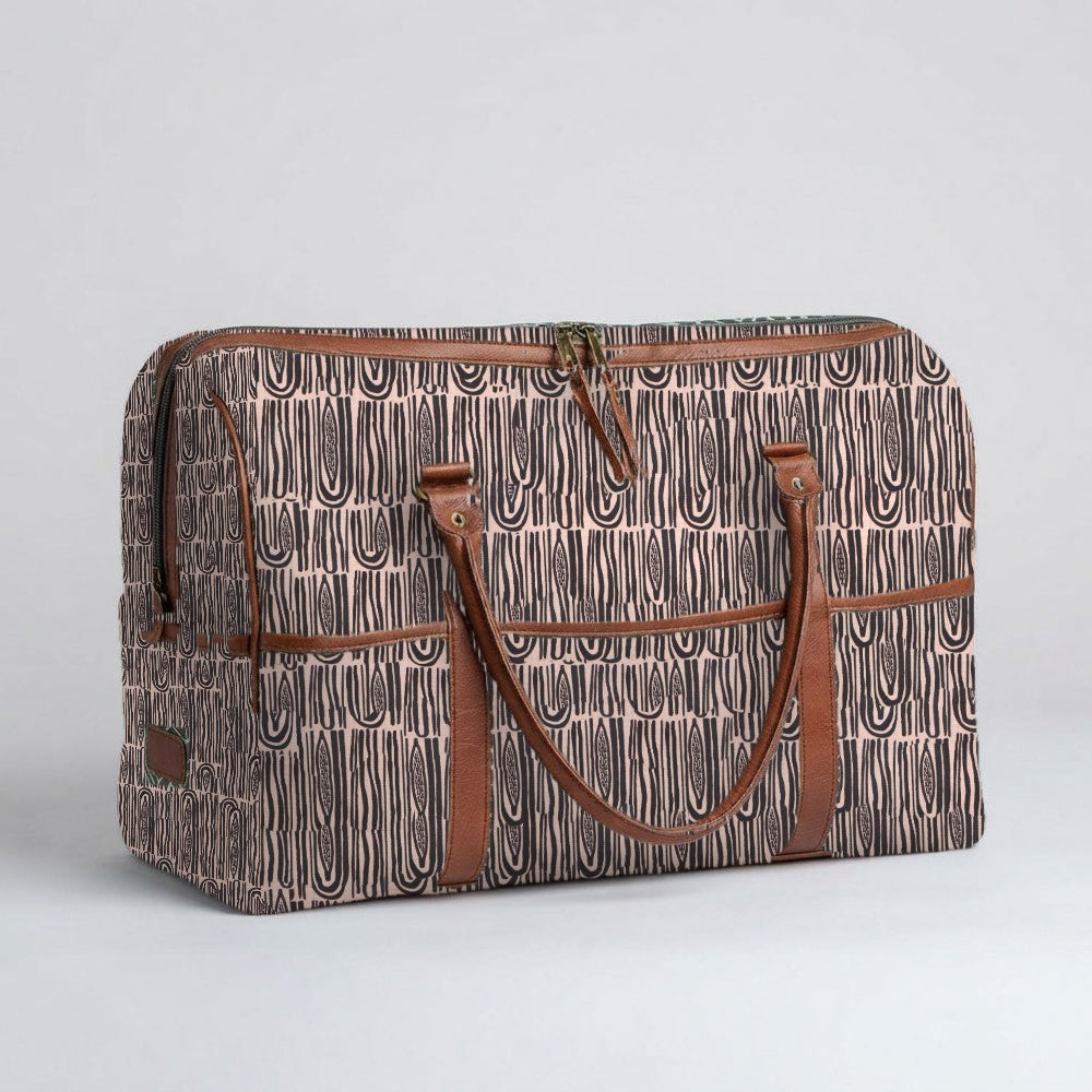 Mongoose Weekender Bag in Seeds Grey-Pebble