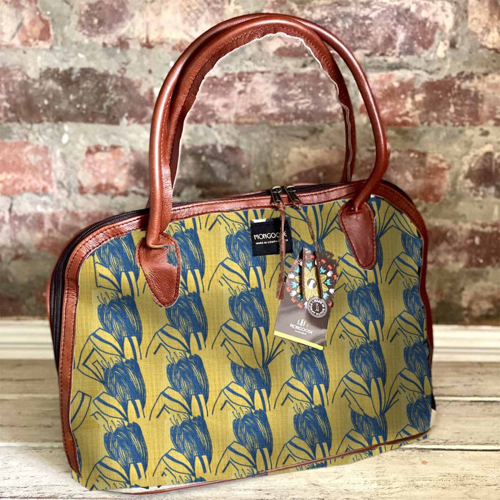 Mongoose Luca Bag in SugarBush Teal-Mustard