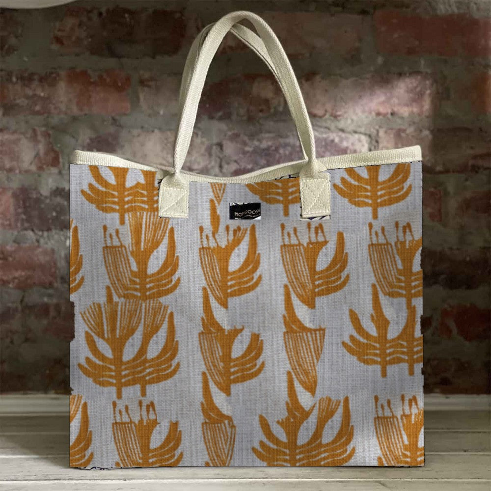 Mongoose Carry Beach Bag in Pincushion Lemon-Natural