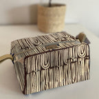 Mongoose Toiletry Bag in Seeds Ivory-Charcoal