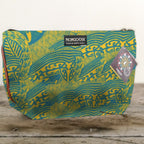 Mongoose Makeup Bag in Koru Teal-Mustard