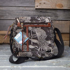 Mongoose Passport Cross Body Bag in Fynbos Cream-Charcoal