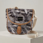 Mongoose Pom Pom Bag in Fynbos Cream-Charcoal