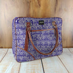 Mongoose Large Day Bag in Koru Indigo-Natural
