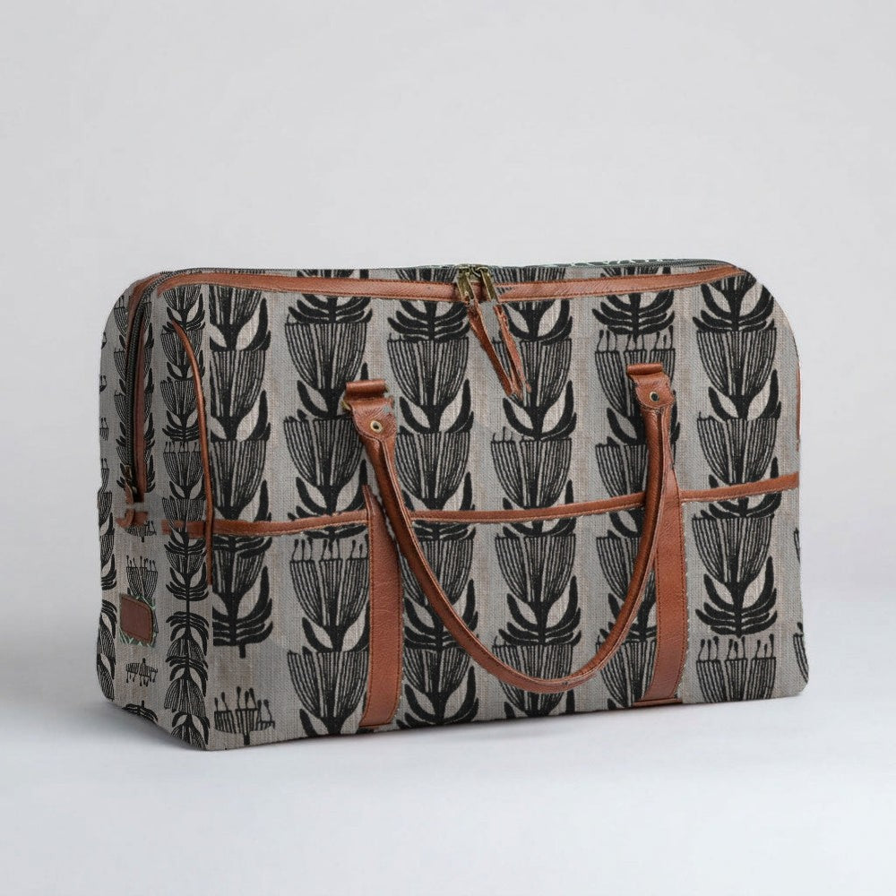 Mongoose Weekender Bag in Pincushion Charcoal-Natural