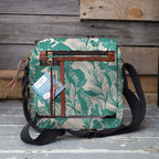 Mongoose Passport Cross Body Bag in Fynbos Teal-Natural