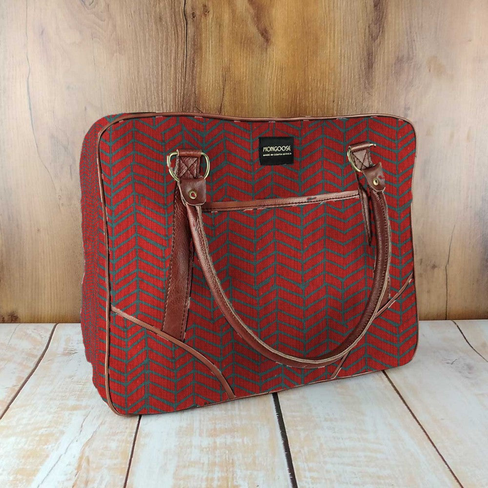 Mongoose Large Day Bag in Fishbone Blue-Brick