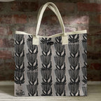 Mongoose Carry Beach Bag in Pincushion Charcoal-Natural