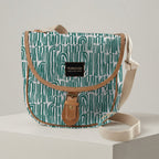 Mongoose Pom Pom Bag in Seeds Green-Natural
