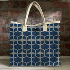 Mongoose Carry Beach Bag in Graphic Teal-Mint