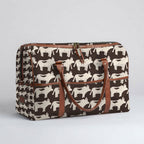 Mongoose Weekender Bag in Nguni Cream-Charcoal