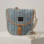 Mongoose Pom Pom Bag in Fishbone Avo-Natural