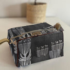 Mongoose Toiletry Bag in Pincushion Cream-Charcoal