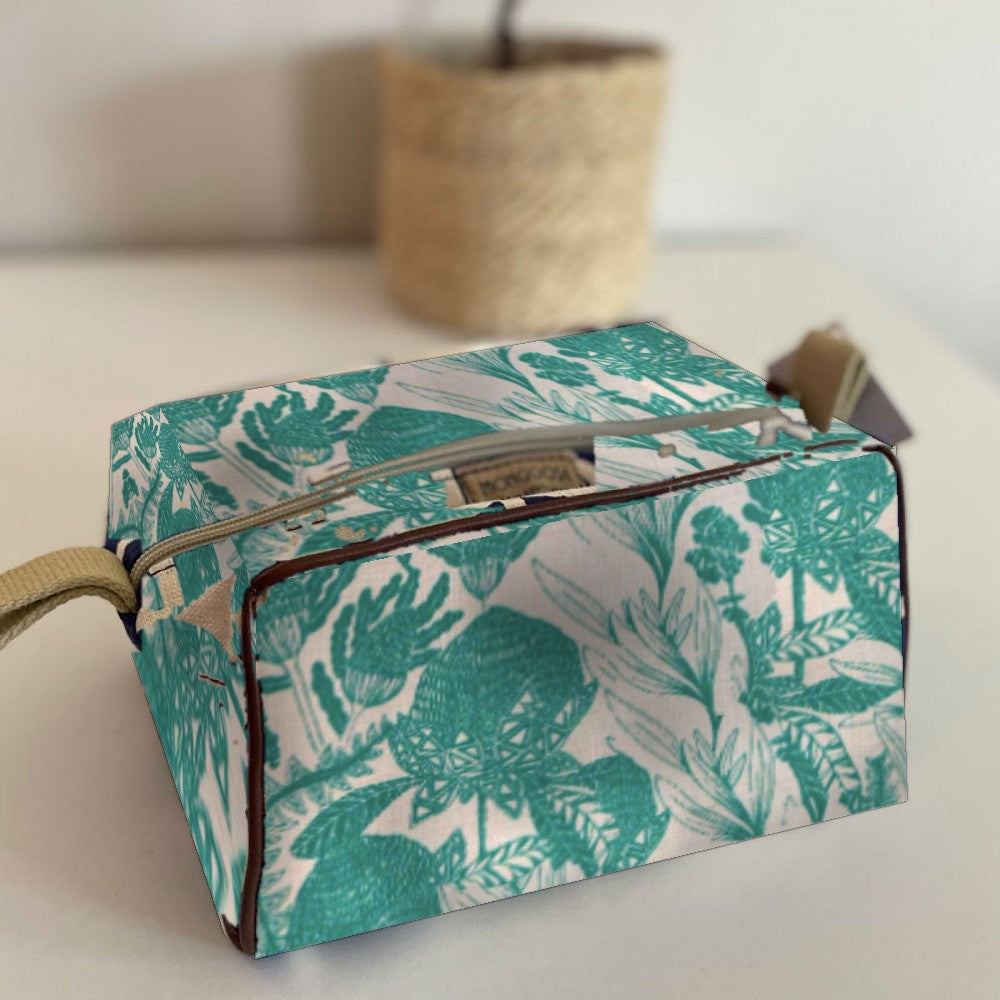 Mongoose Toiletry Bag in Fynbos Teal-Natural