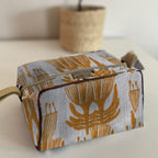 Mongoose Toiletry Bag in Pincushion Lemon-Natural