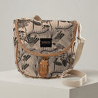 Mongoose Pom Pom Bag in Fynbos Charcoal-Natural