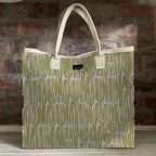 Mongoose Carry Beach Bag in Seeds Lemon-Natural
