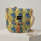 Mongoose Pom Pom Bag in SugarBush Teal-Mustard
