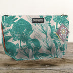 Mongoose Makeup Bag in Fynbos Teal-Natural