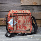 Mongoose Passport Cross Body Bag in Fynbos Red-Natural