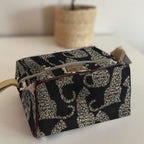 Mongoose Toiletry Bag in Leopard Natural-Black