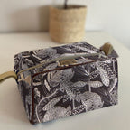 Mongoose Toiletry Bag in Fynbos Cream-Charcoal