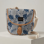 Mongoose Pom Pom Bag in SugarBush Teal-Natural