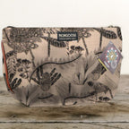 Mongoose Makeup Bag in Fynbos Charcoal-Natural