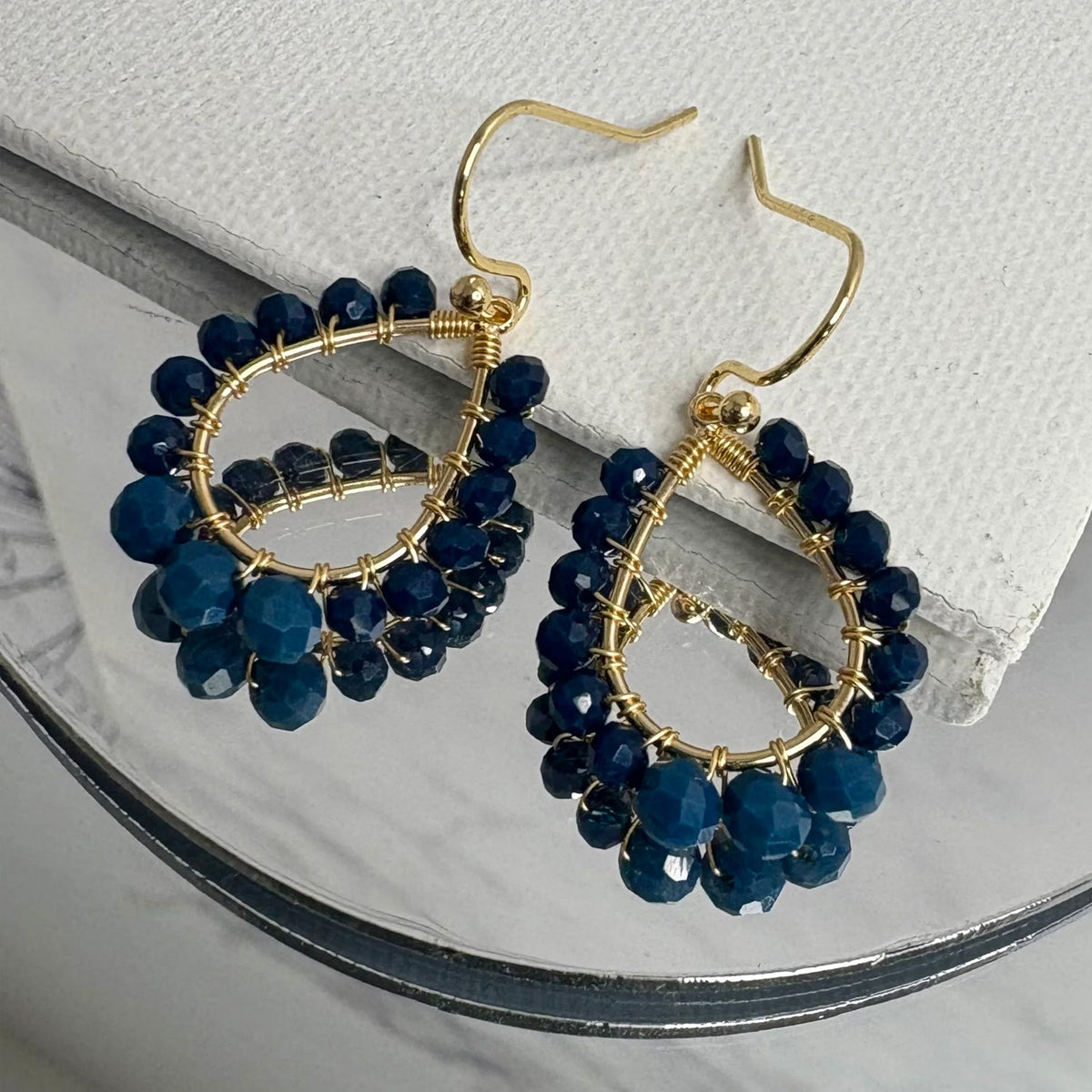 Aurora – Petite Teardrop Earrings – view 4