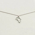 Africa Silhouette – Grey Silk Necklace