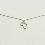 Africa Silhouette – Grey Silk Necklace
