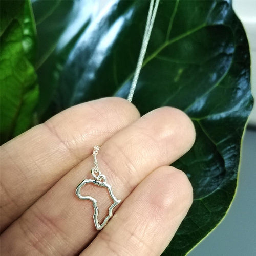 Africa Silhouette – Sterling Silver Necklace