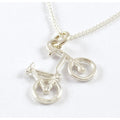 Dainty Bicycle – Sterling Silver Necklace