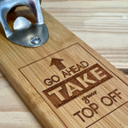 Magnetic Fridge Bottle Opener – Take Your Top Off – view 2