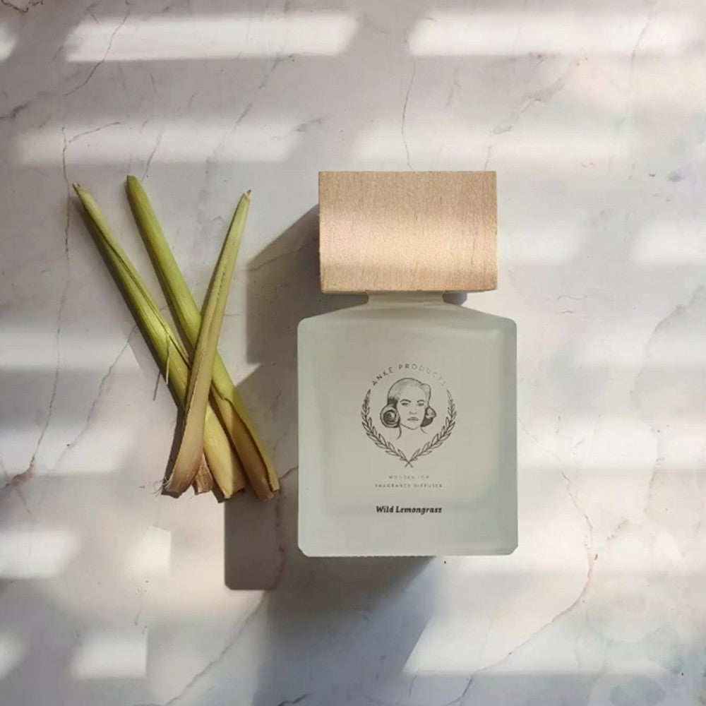 Wooden Top Fragrance Diffuser – Wild Lemongrass