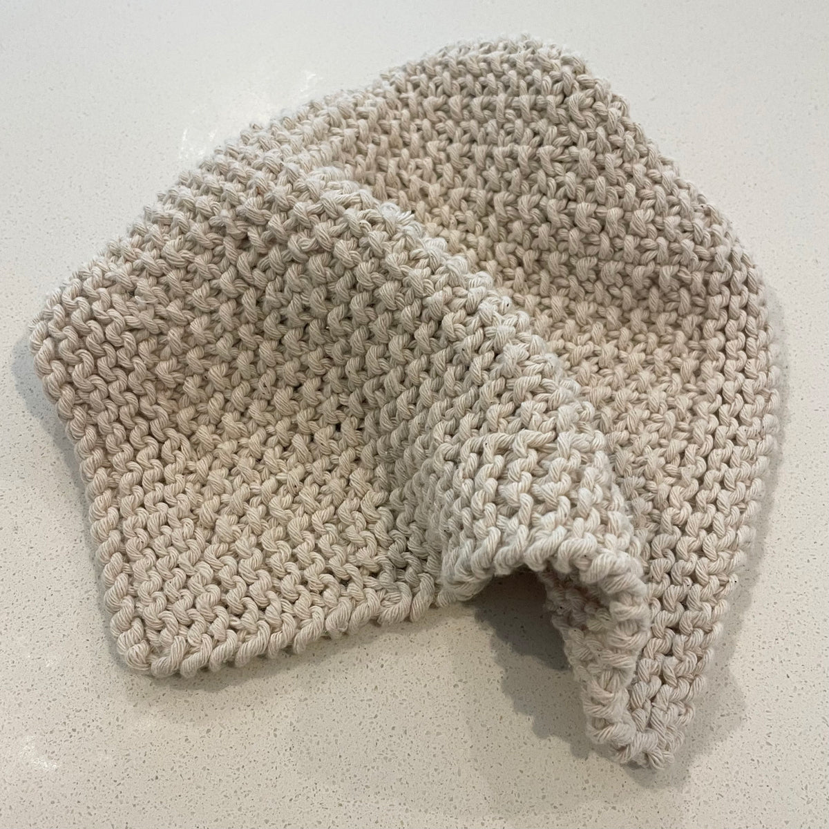 Luxury Facecloth – 100% Hand Knitted Cotton – view 3