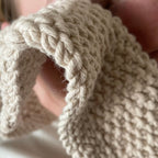 Luxury Facecloth – 100% Hand Knitted Cotton – view 4