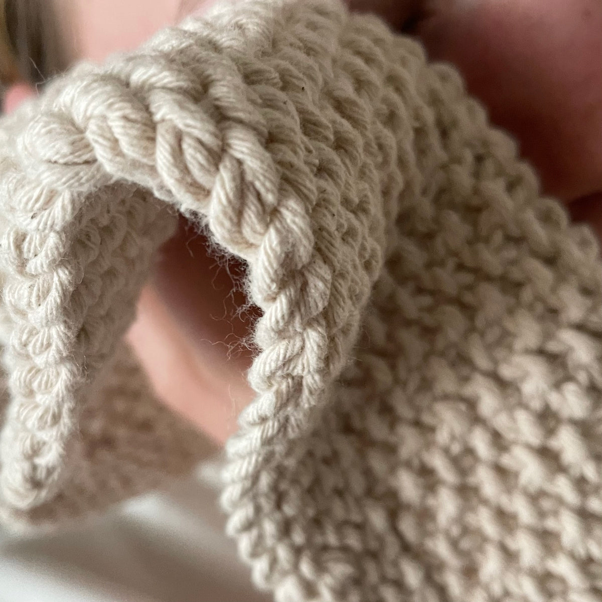 Luxury Facecloth – 100% Hand Knitted Cotton – view 4