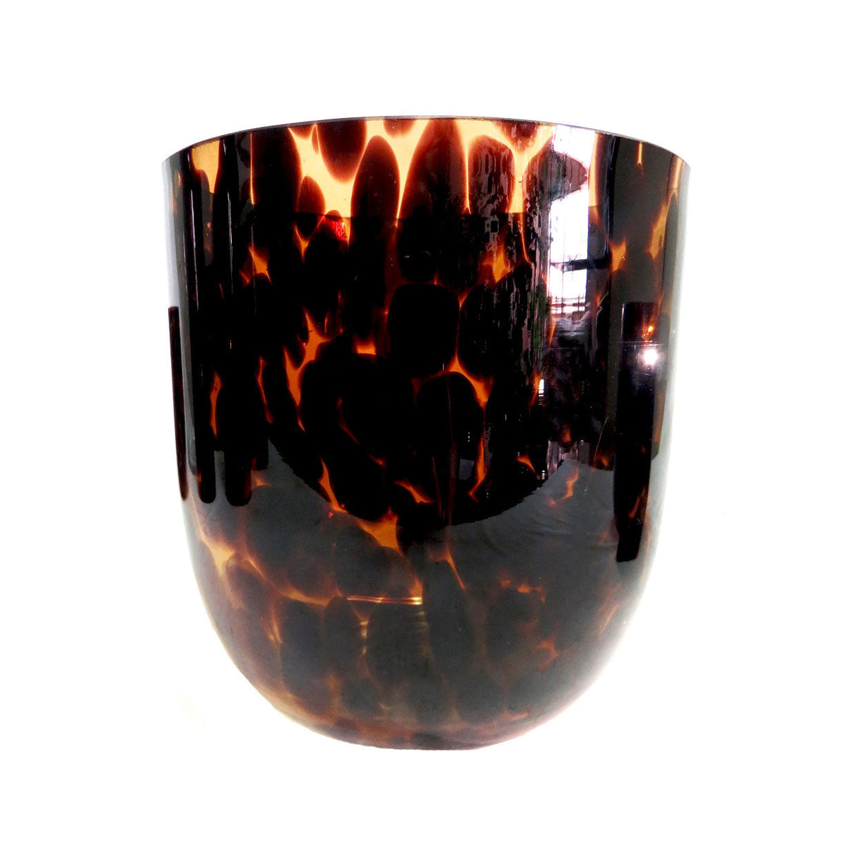 Candle Holder / Vase – Tortoise Shell Glass – view 7