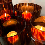 Candle Holder / Vase – Tortoise Shell Glass – view 4