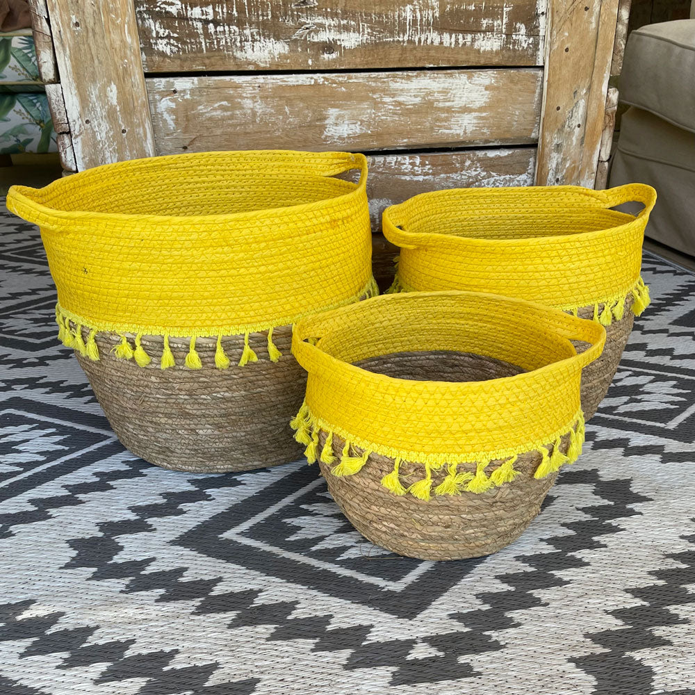 Woven Baskets – Yellow – view 2