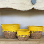 Woven Baskets – Yellow – view 5