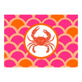 Disposable Placemats – Coral Crab